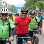Almayate celebra el evento ciclista con diversión y alegría