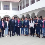Anaya y Serrano en su visita al colegio de Benagalbón