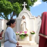 Anne realiza una visita a la Virgen de los Remedios