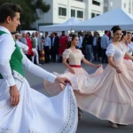 Coros y danzas de Torre del Mar en su gran día de feria