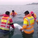 Rescate de personas con heridas graves en el mar