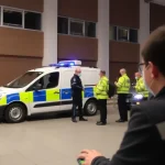 Simulacros de vuelco en el instituto por la Policía Local