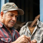 Tío trabajador comprometido con su labor