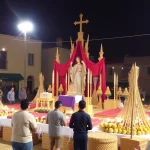 Fiesta de San Isidro en Periana con ofrenda de 40 toneladas de trigo