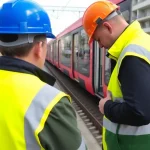 Inspección de la zona para obras del tranvía de Vélez