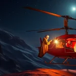 Reyes Magos aterrizan en Rincón de la Victoria en helicóptero