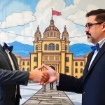 Santiago Aragüez dona un cuadro al Ayuntamiento de su ciudad