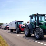Tractores escoltados para un transporte seguro y eficiente