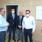 Visita del director general de Infraestructuras del Agua a obras de Rincón